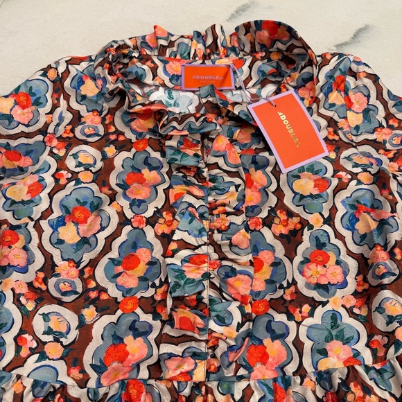 LA DoubleJ Long And Sassy Dress Size Large Matisse Silk NWT - Picture 6 of 15